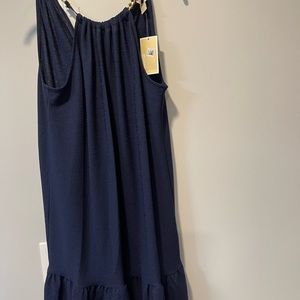 Michael Kors sleeveless navy blue dress. Brand new with tags never worn (Medium)
